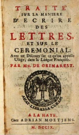 Traité sur la manière d'écrire des lettres