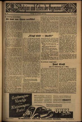 Dritte Ausgabe vom Samstag, den 07. März 1936.