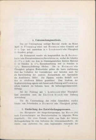 A. Untersuchungsmethode.