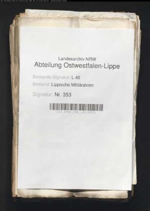 Einquartierung kaiserlicher Truppen