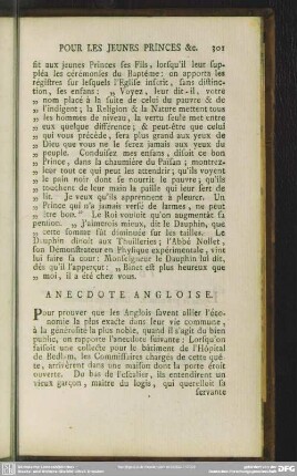 Anecdote Angloise