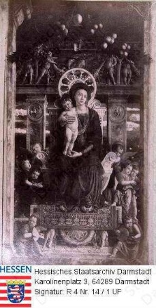 Italien, Verona / San Zenon, Gemälde 'Maria mit Kind'