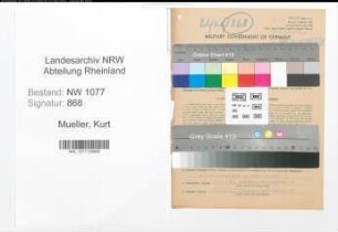 Entnazifizierung Kurt Mueller , geb. 23.09.1913 (Polizist)