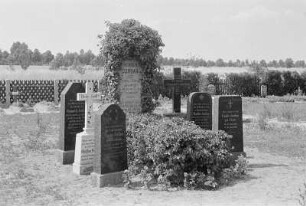 Grabstätte von Heinrich Jordan (sen. und jun.) und Familie in Papitz : Row Hendricha a Hajna Jordana a swójbnych w Popojcach : Papitz / Popojce