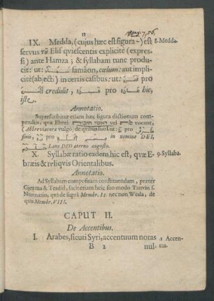 Caput II. De Accentibus.