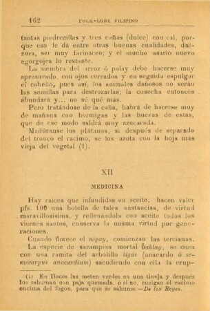 XII. Medicina