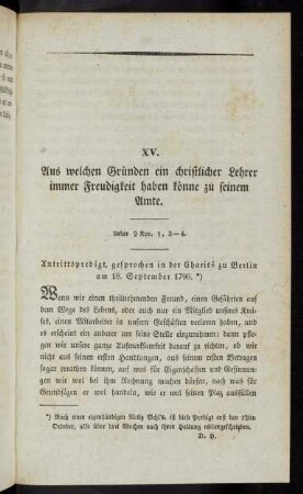 367-380, XV. Aus welchen Gründen ein christlicher Lehrer immer Freudigkeit haben könne zu seinem Amte