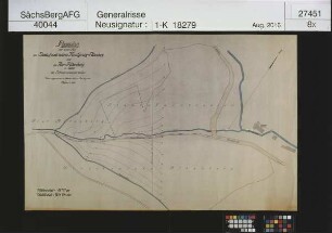 Talsperrenplanung im Schwarzwassertal oberhalb der Zentralwäsche, Flur Altenberg und Staatsforstrevier Altenberg-Hirschsprung