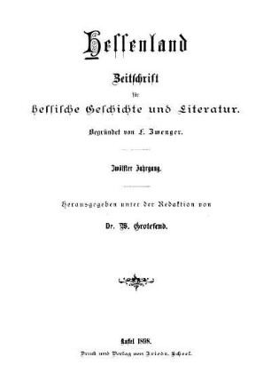 No. 1, 3. Januar 1898