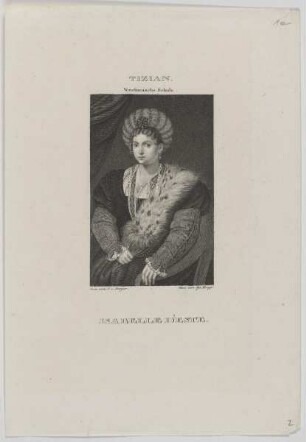 Bildnis der Isabelle d'Este, Markgräfin von Mantua