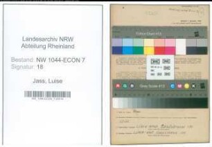 Entnazifizierung Luise Jass , geb. 15.03.1914 (Putzmacherin)