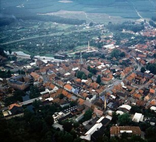 Stadtmitte von Grabow : Blickrichtung Nordosten