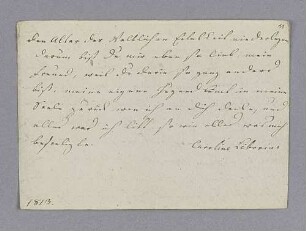 Karoline Liborius. – o.O., 1813