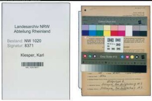 Entnazifizierung Karl Klesper , geb. 06.09.1904 (Postbeamter)