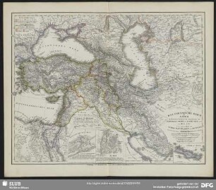 Das Osmanische Reich in Asien, die Russischen Provinzen und Schutzlaender am Schwarzen Meere, am Caspischen und am Aral-See, ...