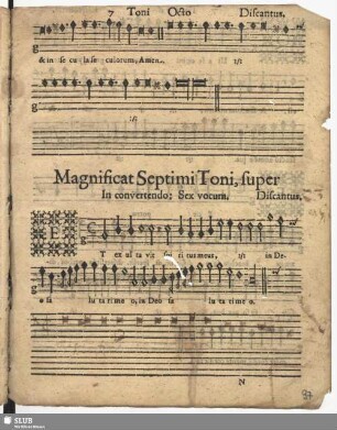Magnificat Septimi Toni, super In convertendo