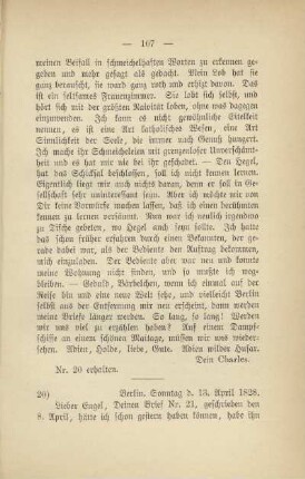 20) [Brief vom] 13. April 1828