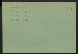 Rieger, Rudolf