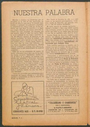 Nuestra palabra