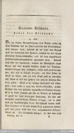 Siebenter Abschnitt. Ueber die Viehzucht