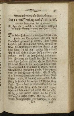 Neun und vierzigste Betrachtung am 11ten Sontag nach Trinitatis, [...]