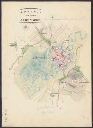 Croquis der Festung Audenarde