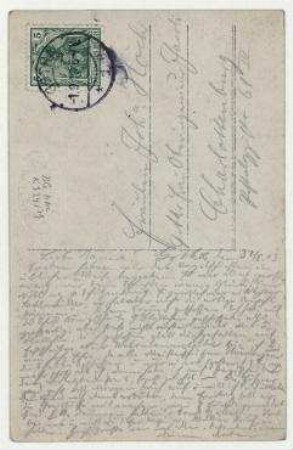 Postkarte von Friedrich Höch senior an Hannah Höch. Gotha