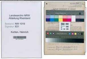 Entnazifizierung Heinrich Kuhlen , geb. 11.05.1911 (Baecker)