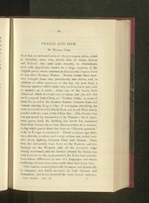 France and Siam.