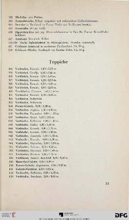Teppiche (Nr. 624-710)