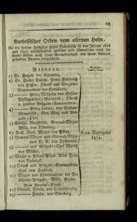 Kurhessischer Orden vom eisernen Helm