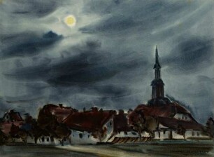 Vollmond über Tating