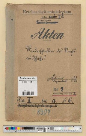 Niederschriften des Reichsausschusses: Bd. 2