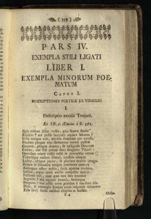 Pars IV.: Exempla Stili Ligati