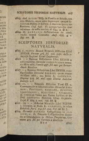 427-447, Scriptores Historiae Naturalis - Scriptores Historiae Mineralium