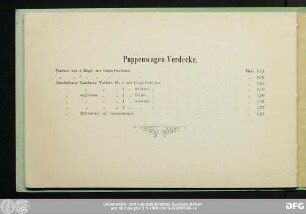 Puppenwagen-Verdecke.