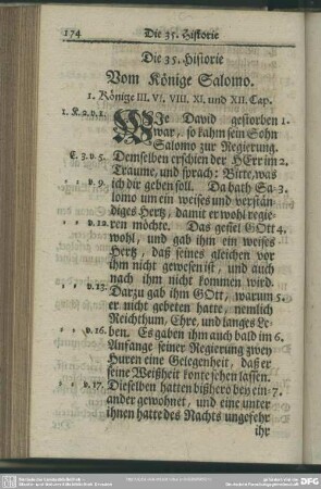 Die 35. Historie. Vom Könige Salomo