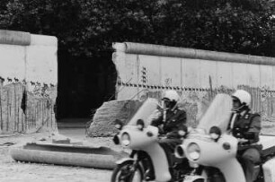 Ehemalige Staatsgrenze zu Westberlin/Berliner Mauer am Bethaniendamm