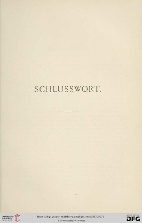 Schlusswort