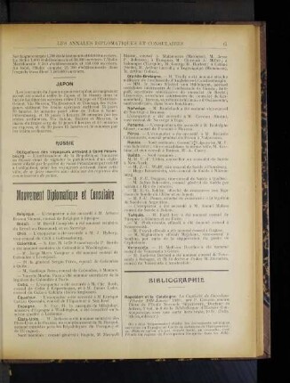 Mouvement Diplomatique et Consulaire