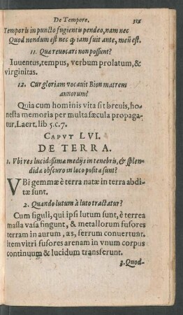 Caput LVI. DeTerra.