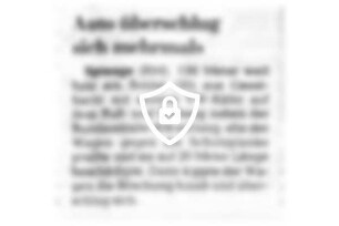Auto überschlug sich mehrmals