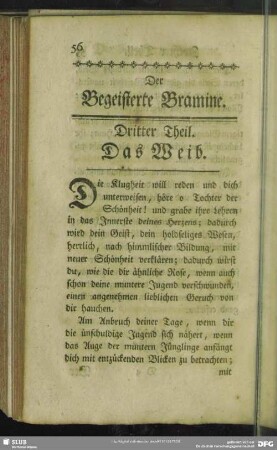 Dritter Theil. Das Weib
