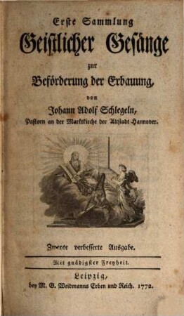 ... Sammlung Geistlicher Gesänge zur Beförderung der Erbauung, 1