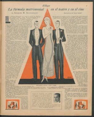 La fórmula matrimonial en el teatro y en el cine