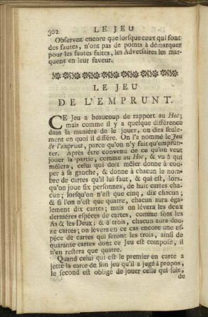 Le Jeu de L´Emprunt.