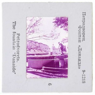 Peterhof, Schloss,Peterhof, Schloss, Unterer Park, Fontänen der Danaide und Nymphe : Östliche Fontäne der Danaide