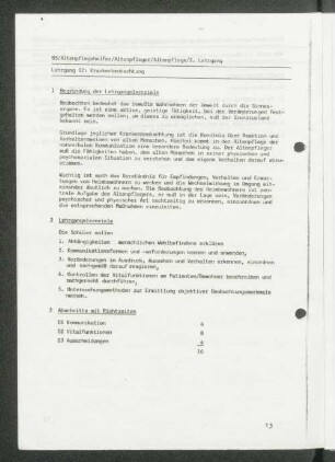 Lehrgang 02: Krankenbeobachtung