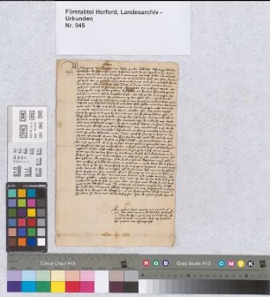 Hofesrecht des abteilichen Hofes Wettringen von der Äbtissin Margarete von Gleichen bestätigt.