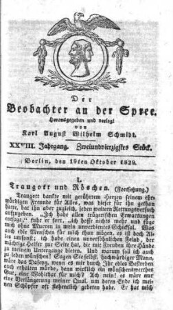 42. Stueck, 19. Oktober 1829